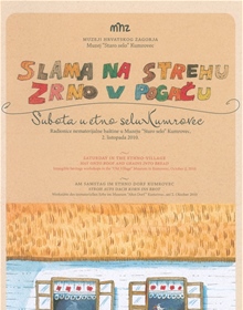 Slama na strehu zrno v pogaču