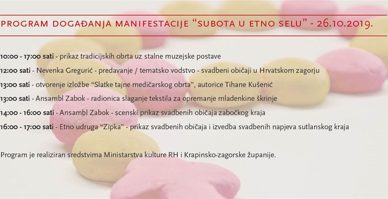 Subota u etno selu-Otvorenje izložbe Slatke tajne medičarskog obrta, 26.10.2019.
