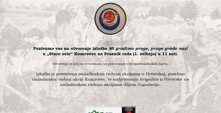 Opening of the exhibition Mi gradimo pruge, pruge grade nas- 01. 05. 2021. at 11