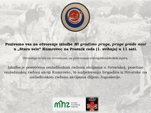 Opening of the exhibition Mi gradimo pruge, pruge grade nas- 01. 05. 2021. at 11